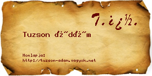 Tuzson Ádám névjegykártya