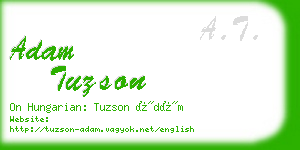 adam tuzson business card